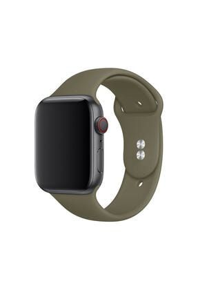 Apple Watch 2 3 4 5 6 Uyumlu Yağ Yeşili Spor Sililkon Kordon 40 mm bilişimkordon38mm/s-m