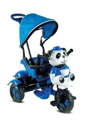 Unisex Mavi 127 Little Panda Ebeveyn Kontrollü Tenteli Müzikli Tricycle Üç Teker Bisiklet BBYH000104 MAVİ