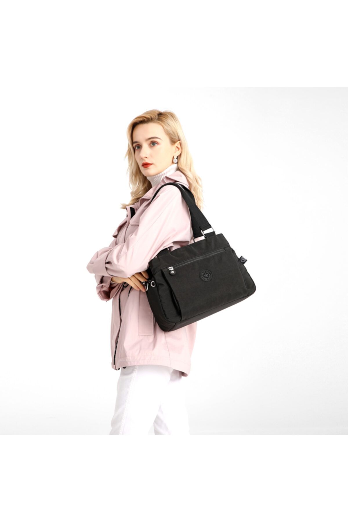 Smart Bags Krinkıl Kadın Omuz Çantası - Lacivert