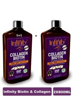 Biotin & Collagen At Kuyruğu Bitki Özlü Bakım Şampuanı 800 Ml X 2ad-(dökülme Karşıtı ) 987283