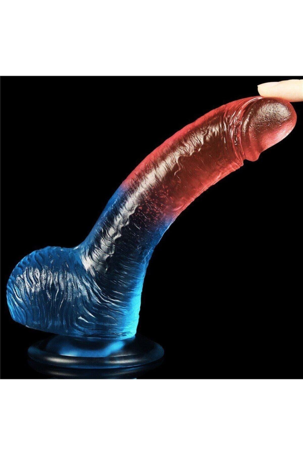 Dazzle Studs 19 Cm Jel Doku Flexible Realistik Dildo 4