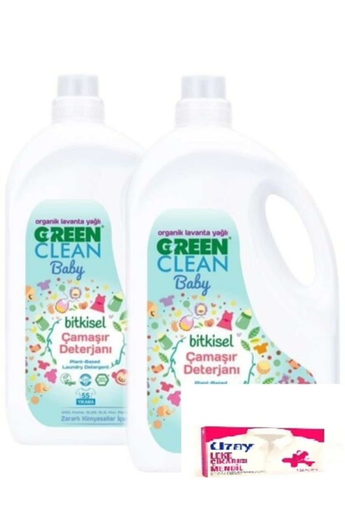 Baby Çamaşır Deterjan 2750 ml 2 Adet + Uzay Leke Çıkarıcı Mendil 12 li