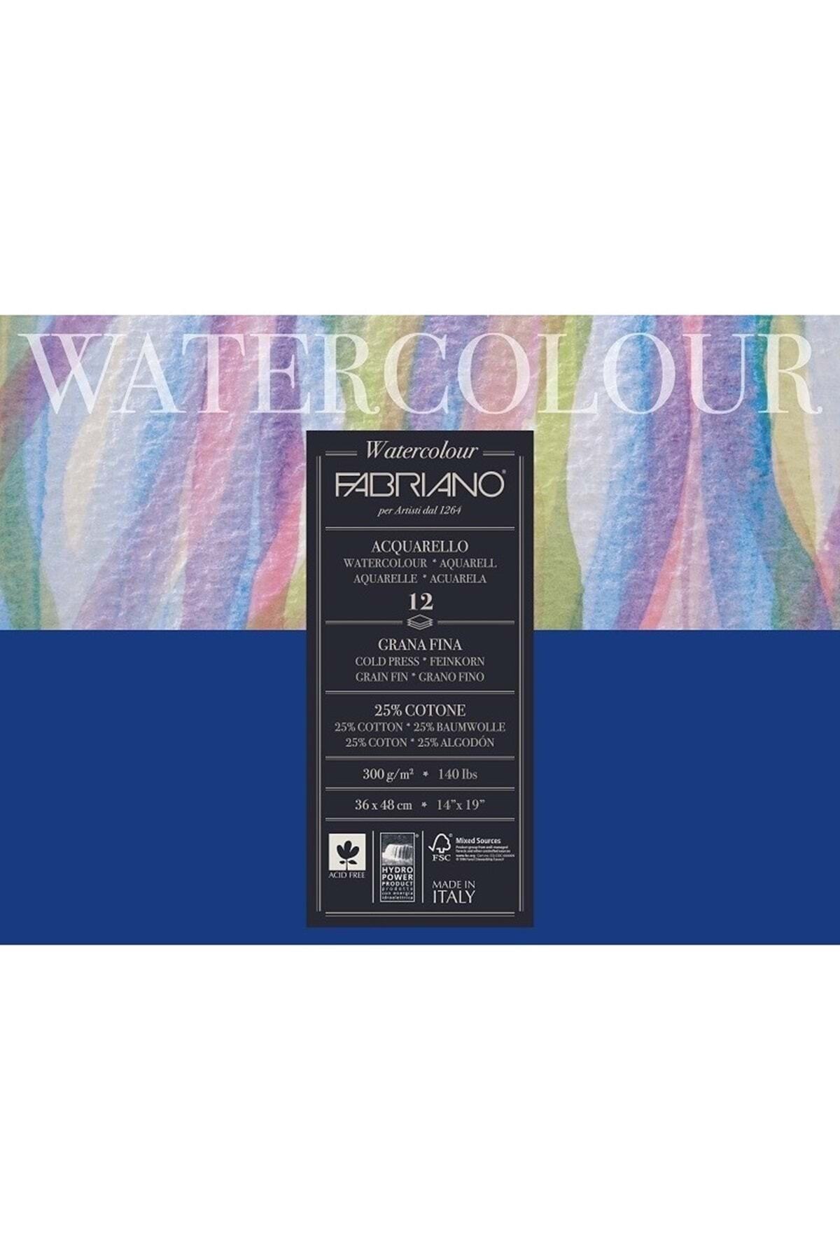Fabriano-Spiral Watercolor Block Cold Press 300gr 36x48cm 12 Sheets 1