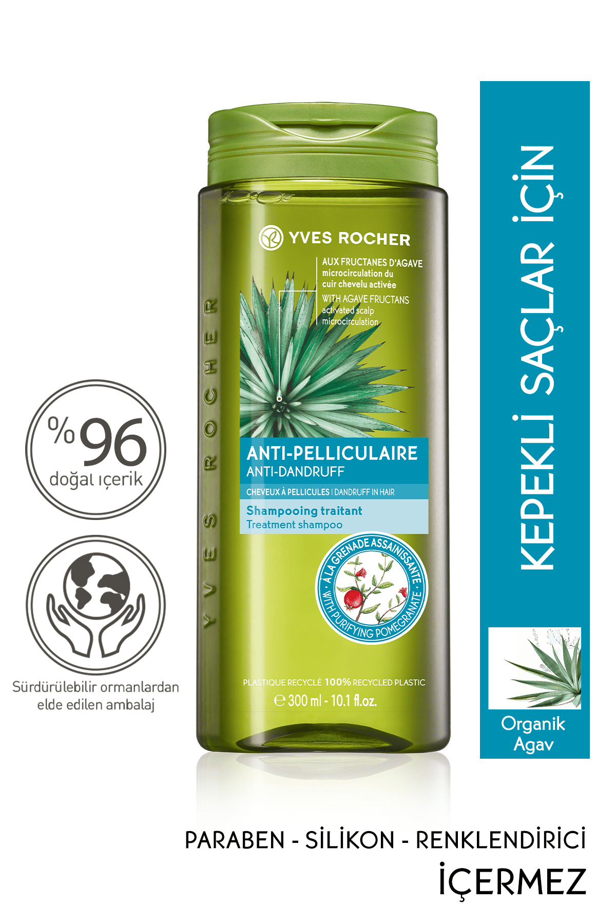 yves rocher kepek onleyici sampuan 300 ml fiyati yorumlari trendyol