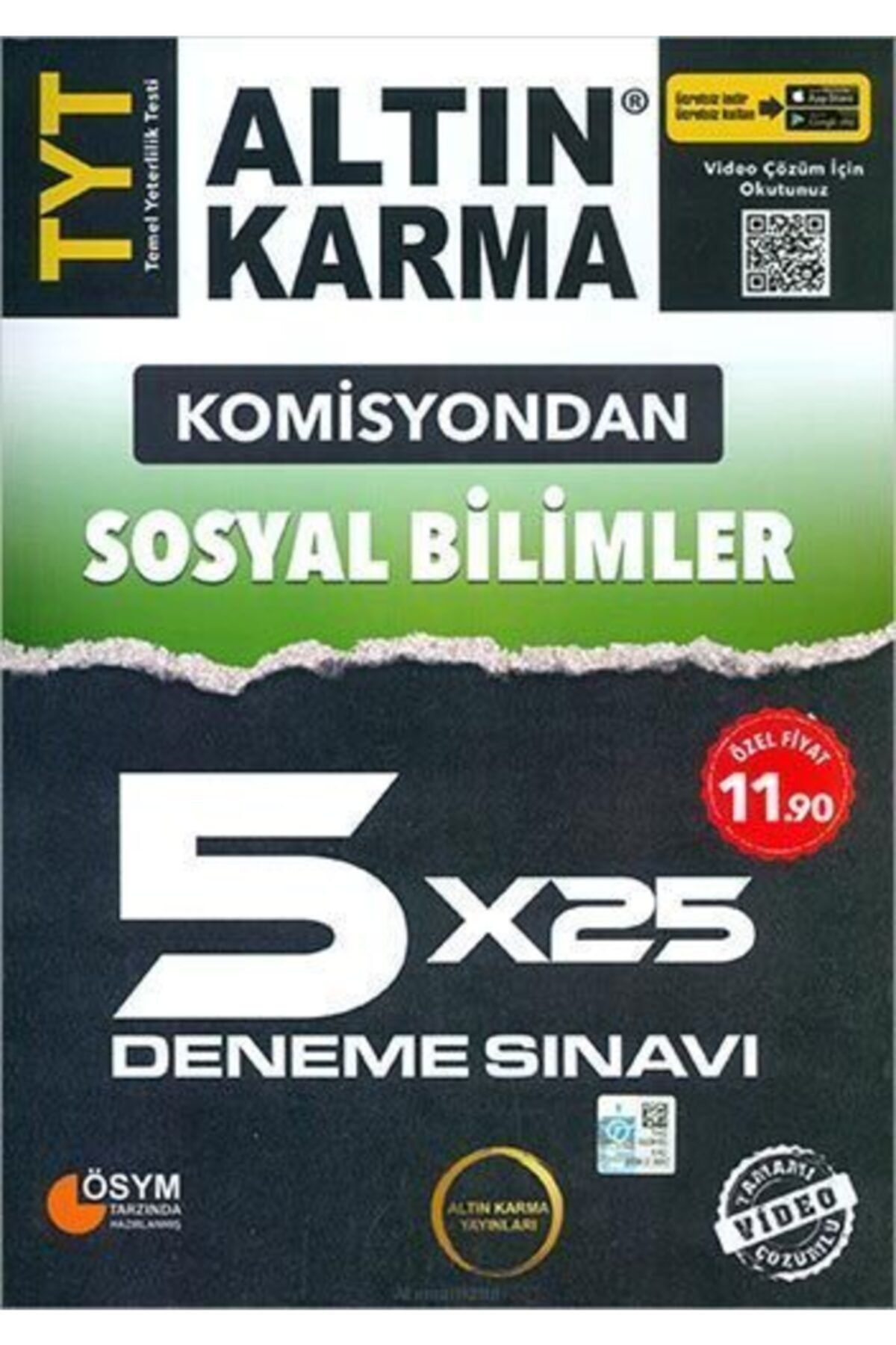 altin karma yayinlari tyt sosyal bilimler 5x25 deneme fiyati yorumlari trendyol