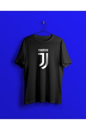 Siyah Juventus Taraftar Baskılı T-shirt YCTS0000077