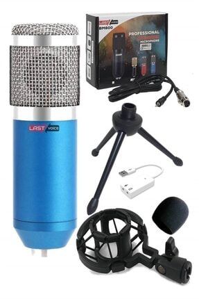 Bm800 Blue Condenser Mikrofon + Shock Mount + Dönüştürücü BM800-BLUE