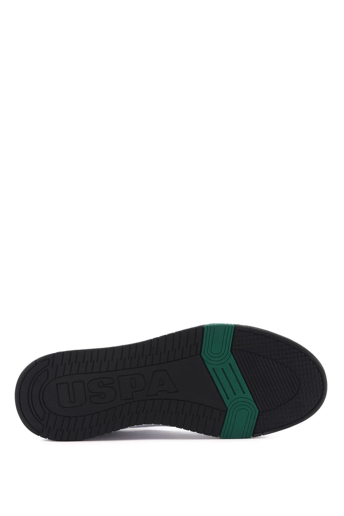 اسنیکر U.S. Polo Assn. اورجینال مردانه برند یو اس پلو PRESTO 4FX PRESTO 4FX White Men's Sneaker-White-Green - تصویر 4