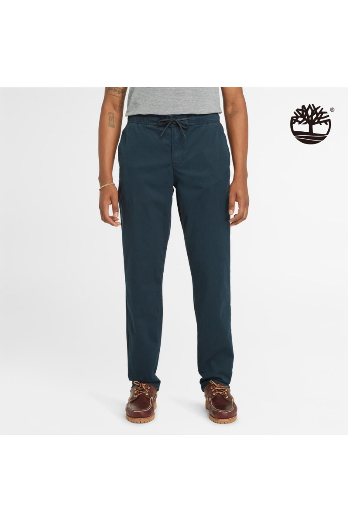 Timberland Erkek Stretch Twill Jogger Pant Lacivert Erkek Giyim