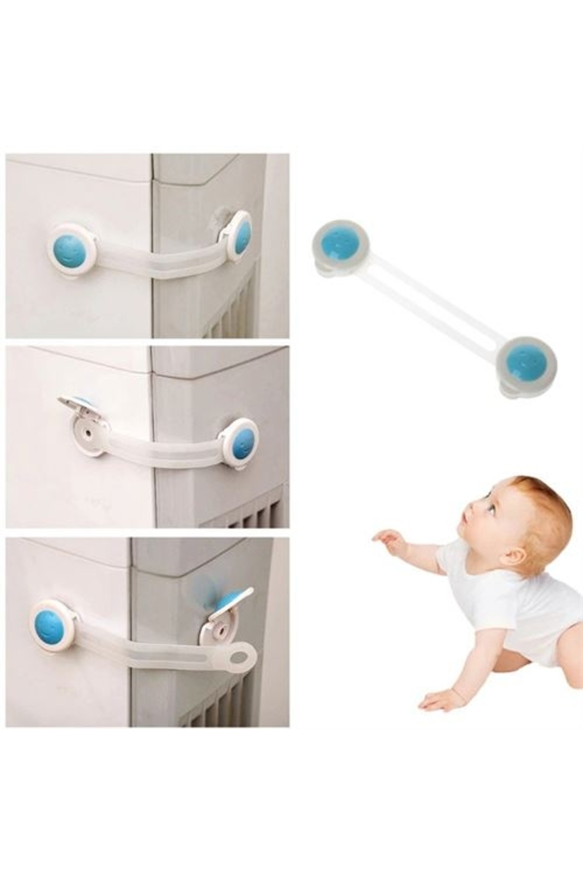 Transformacion 8 Pieces Children's Cabinet and Drawer Lock 711897