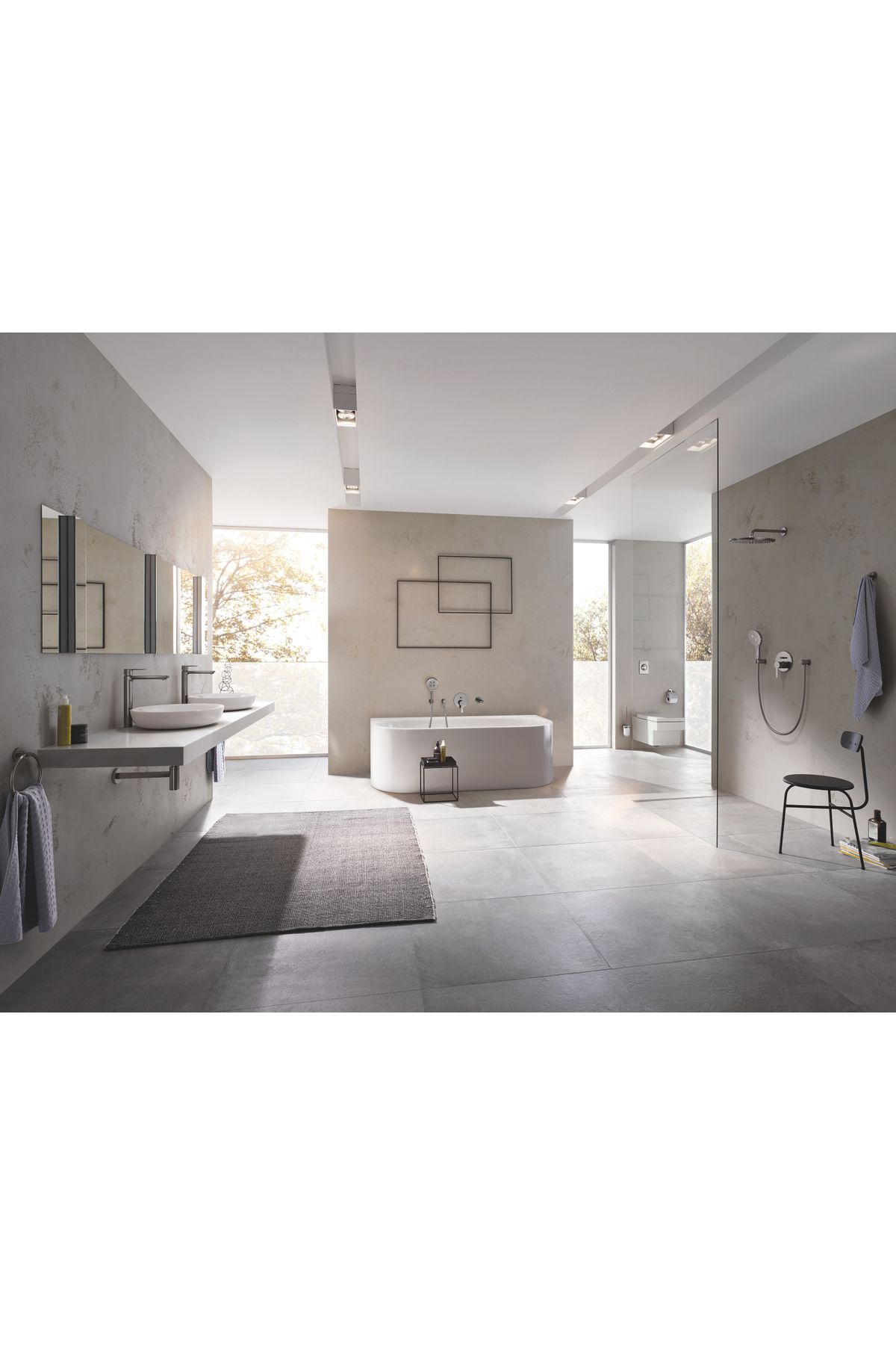 Grohe-Toilet Brush Holder Essentials Brus.Hard Graphite - 40374AL1 5