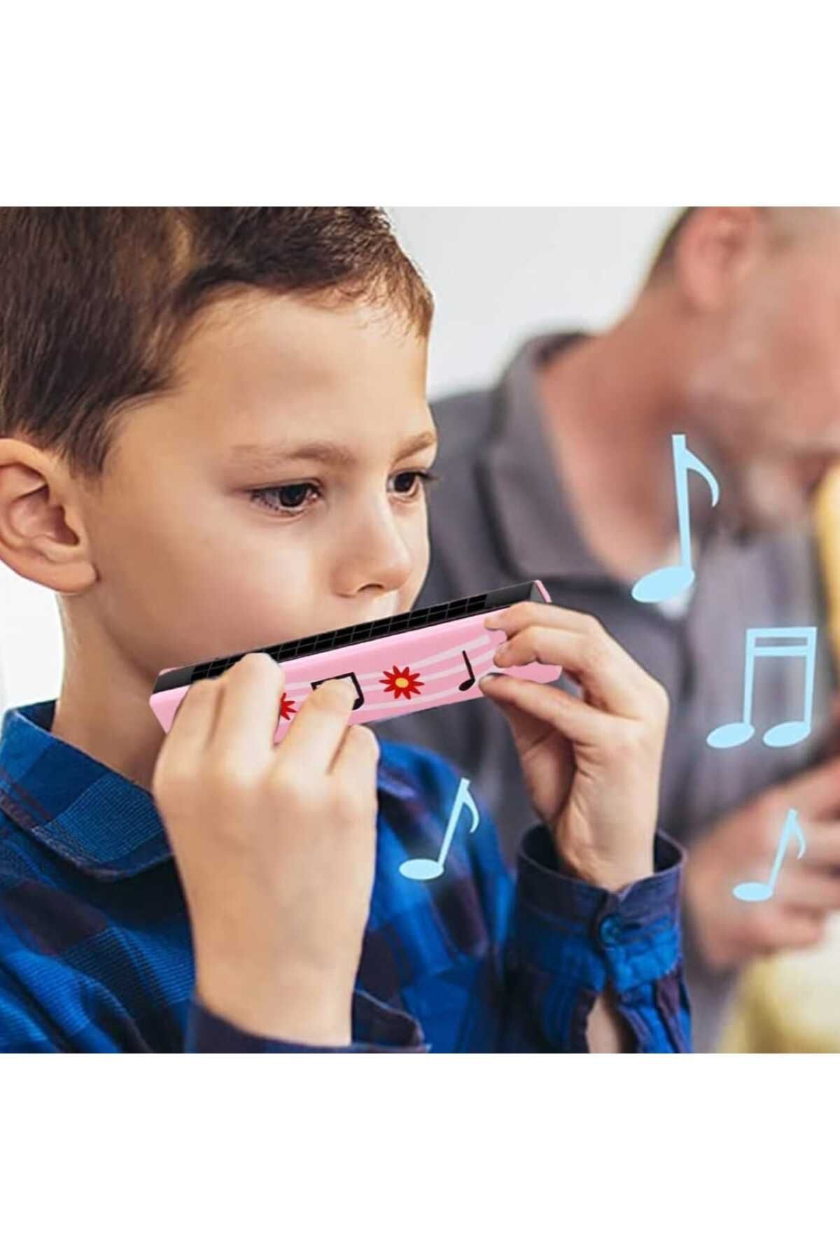 Dalian Home Çocuk Mızıka Ahşap Mızıka Nefes Egzersizi Müzik Aleti