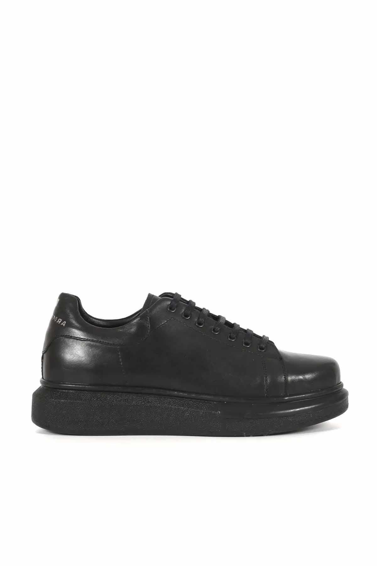 rekorsport-Rekor Sport Sneaker Genuine Leather Sports Shoes Black 2