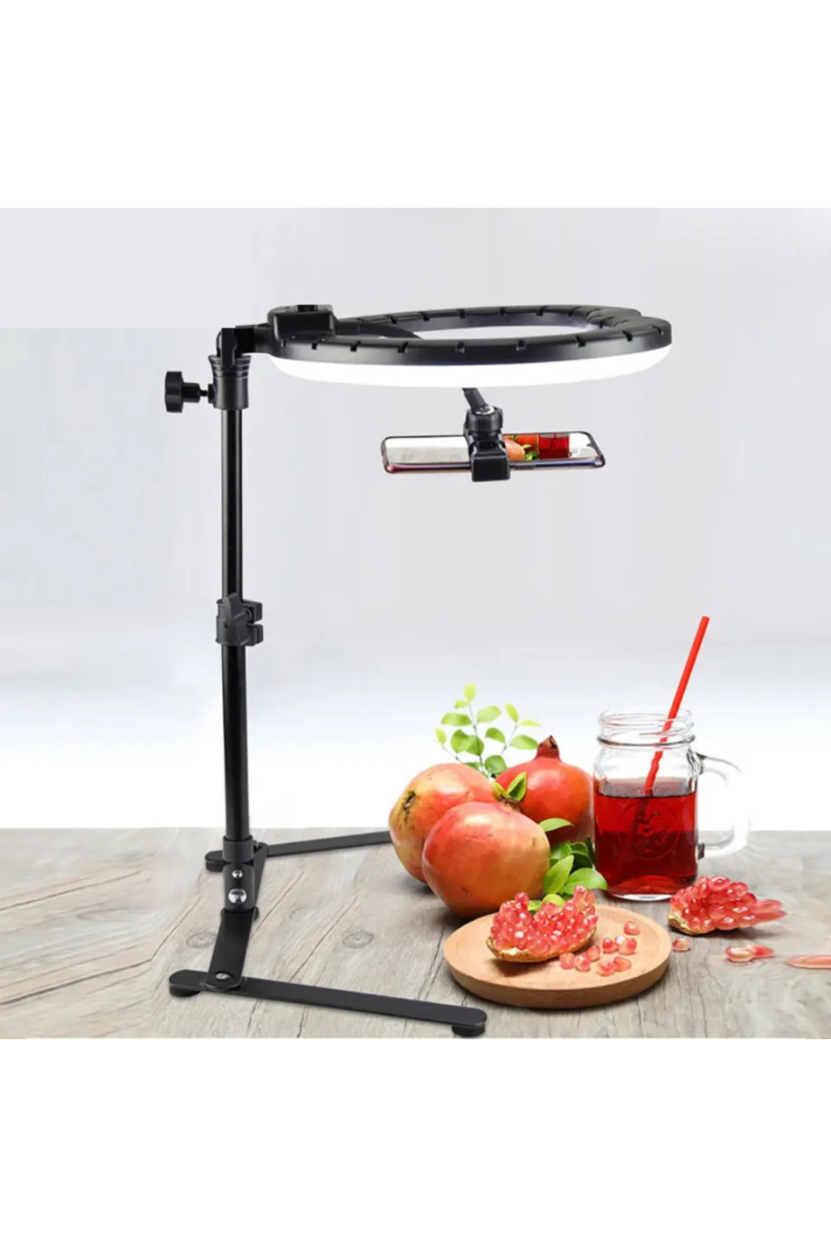 Vilya Professional 10inch Desk Light Table Product Shooting Led Lighted Phone Tripod Stand