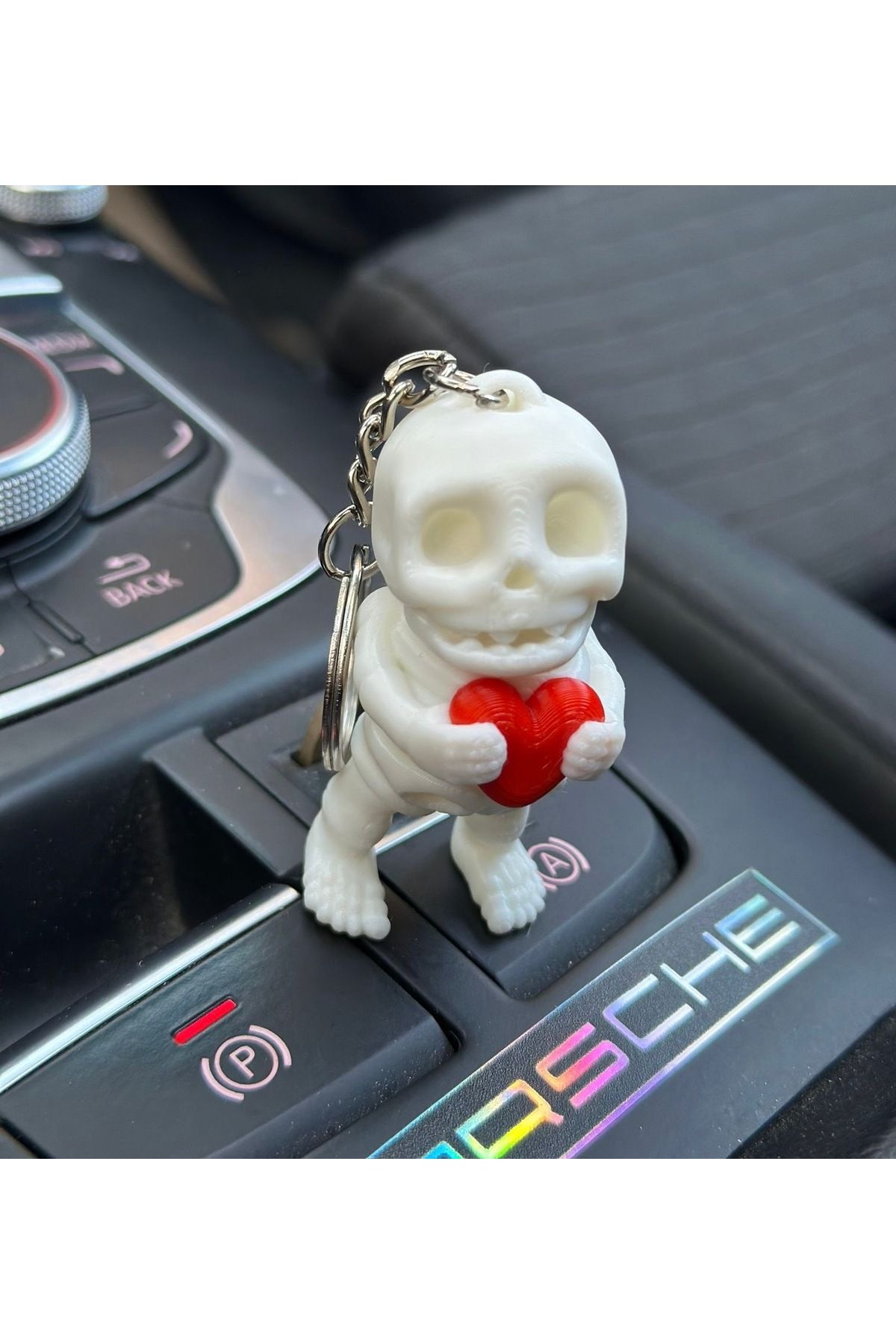 3dbaydesign-Mini Heart Movable Skeleton Keychain 3