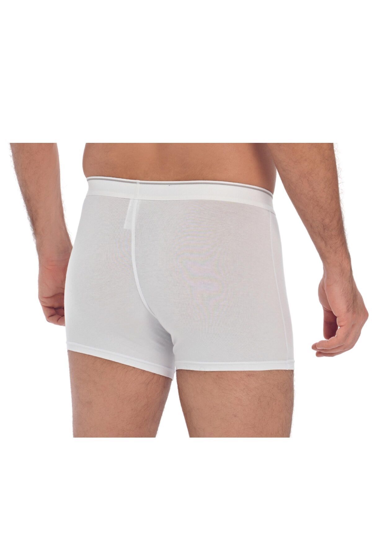 Anıl-Men's Cotton and Modal Fabric Wide Waist Elastic Classic Boxer (0019) 3