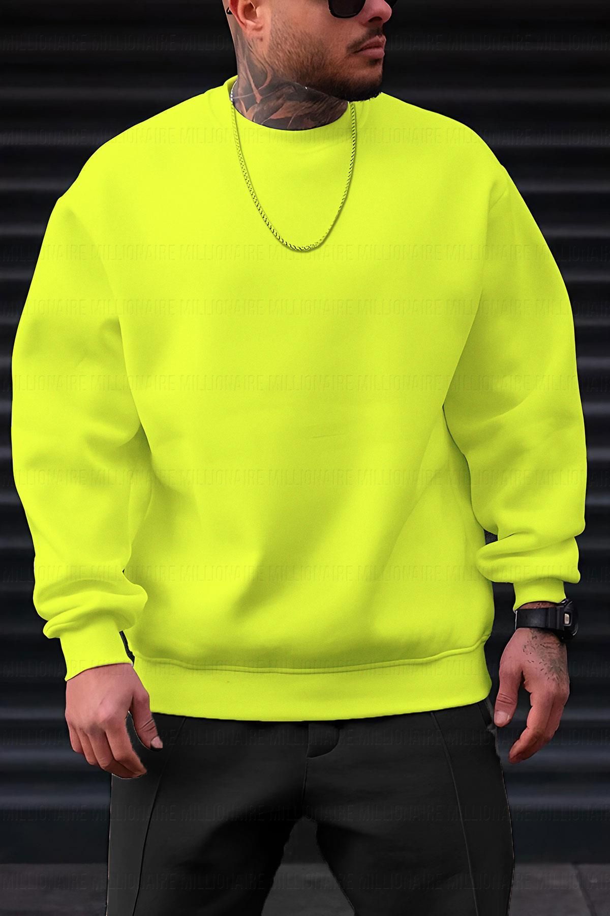 Highlighter yellow sweatshirt cheap
