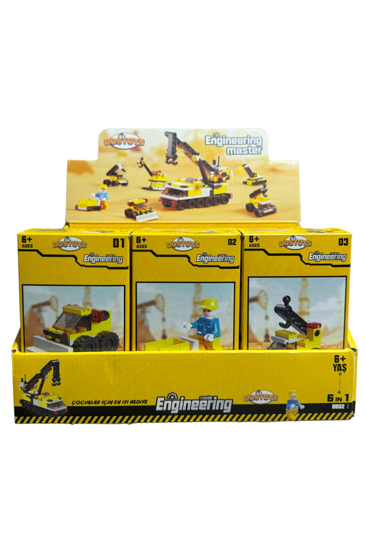 DOSTOYS-6-Piece Construction-ENGINEERING MASTER MODULAR BUILDING SET 8