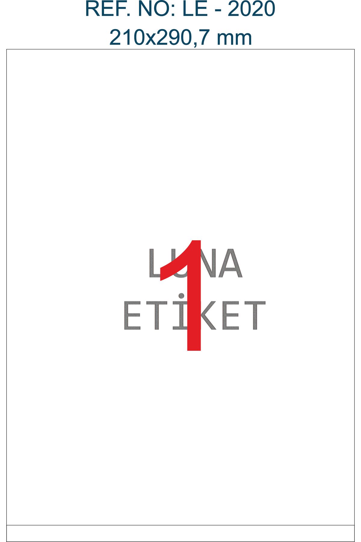 LUNA ETİKET LE-02  A4 Lazer Kağıt 210 mm x 297 mm