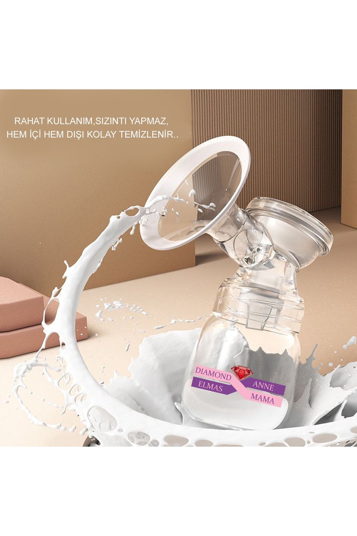 Diamond Mama Elmas Anne Anne Elektirikli Gögüs Pompası Çiftli MZ-608T fotoğrafı 3 (önizleme)