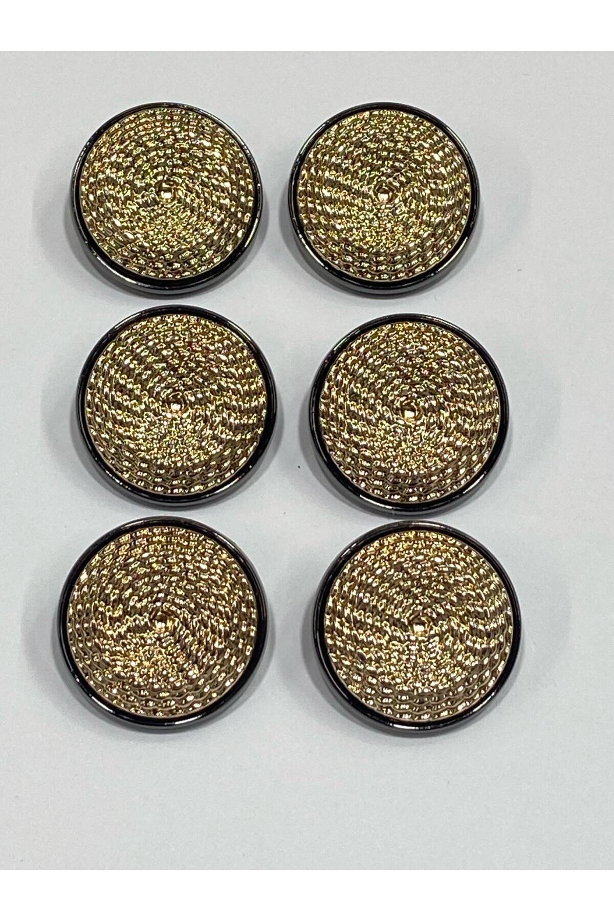 Metal Button/Trench Coat Length/ Set of 6/2.5 cm/jx14