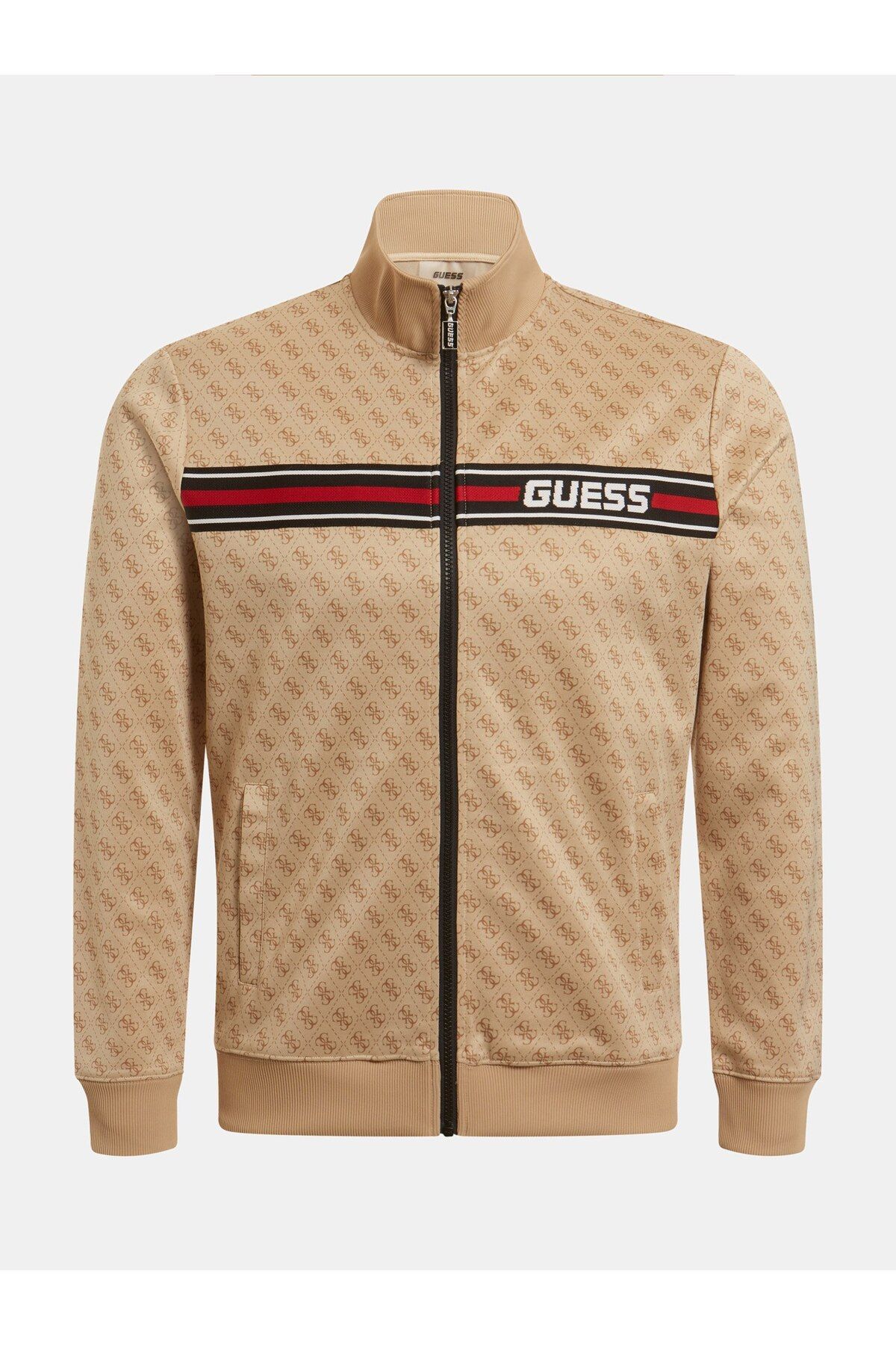 Guess men's quilted jacket with sale fleece collar