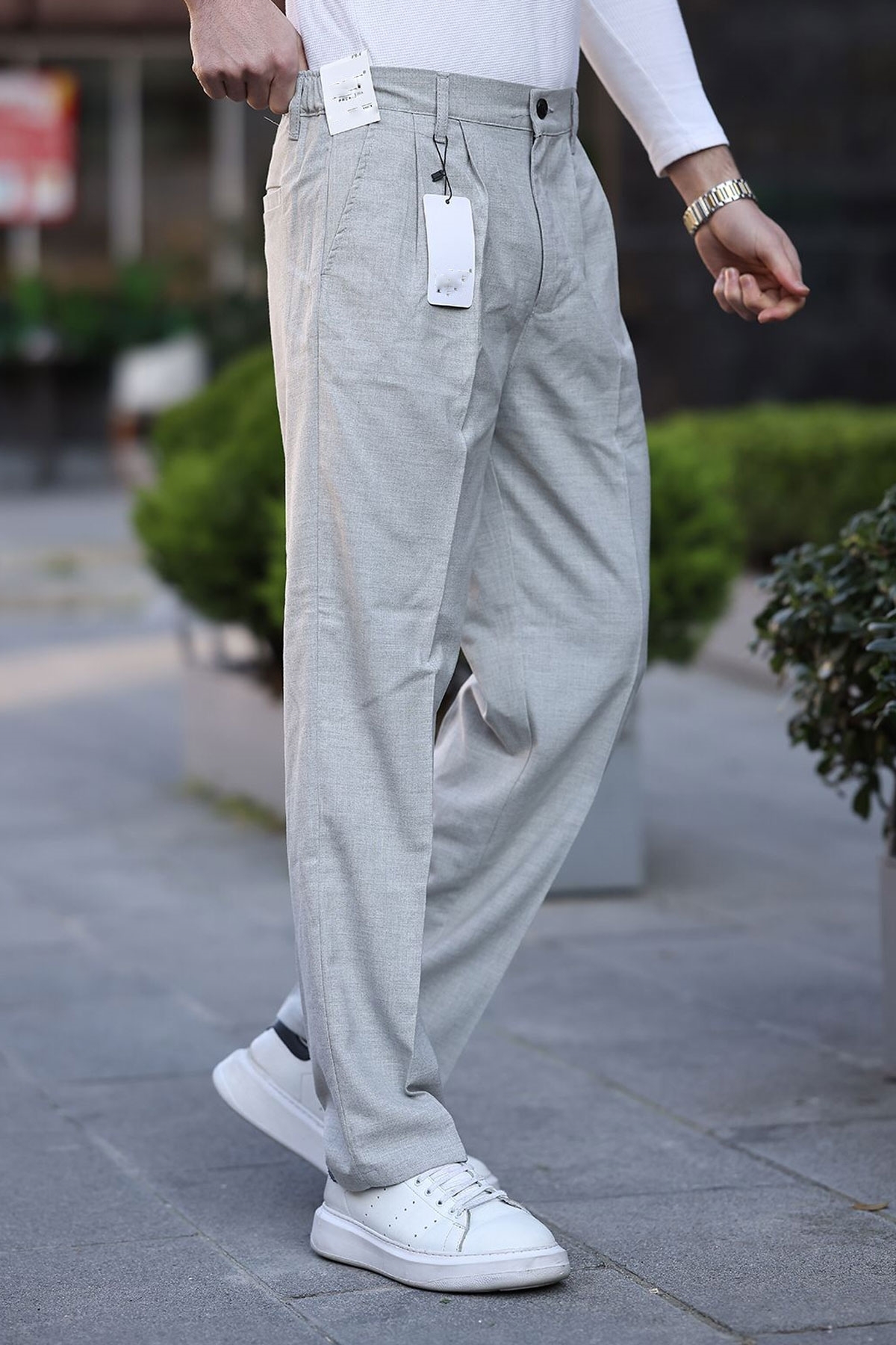 شلوار مردانه آبی سرمه ای BayAygün | 4B4Y0107D015 اورجینال - تصویر 2