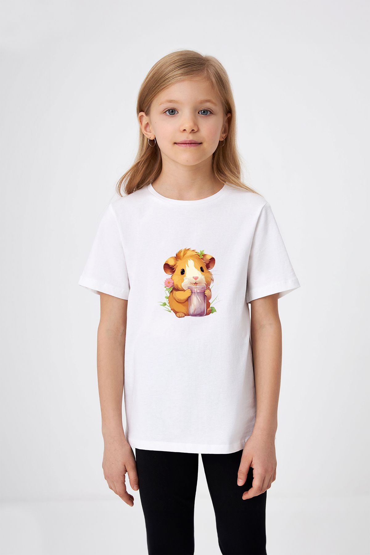 ADABEBEK Tricou Drăguț Pentru Fetiță Cu Imprimeu Asistentă Femeie - 7-8 ani