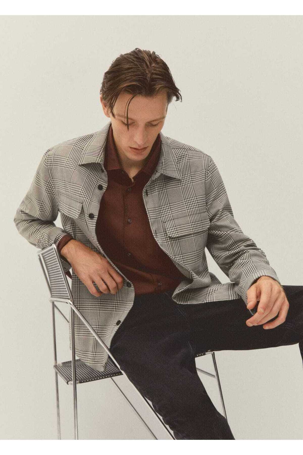 پیراهن مردانه مانگو | 57005957 MANGO Man - Image 8