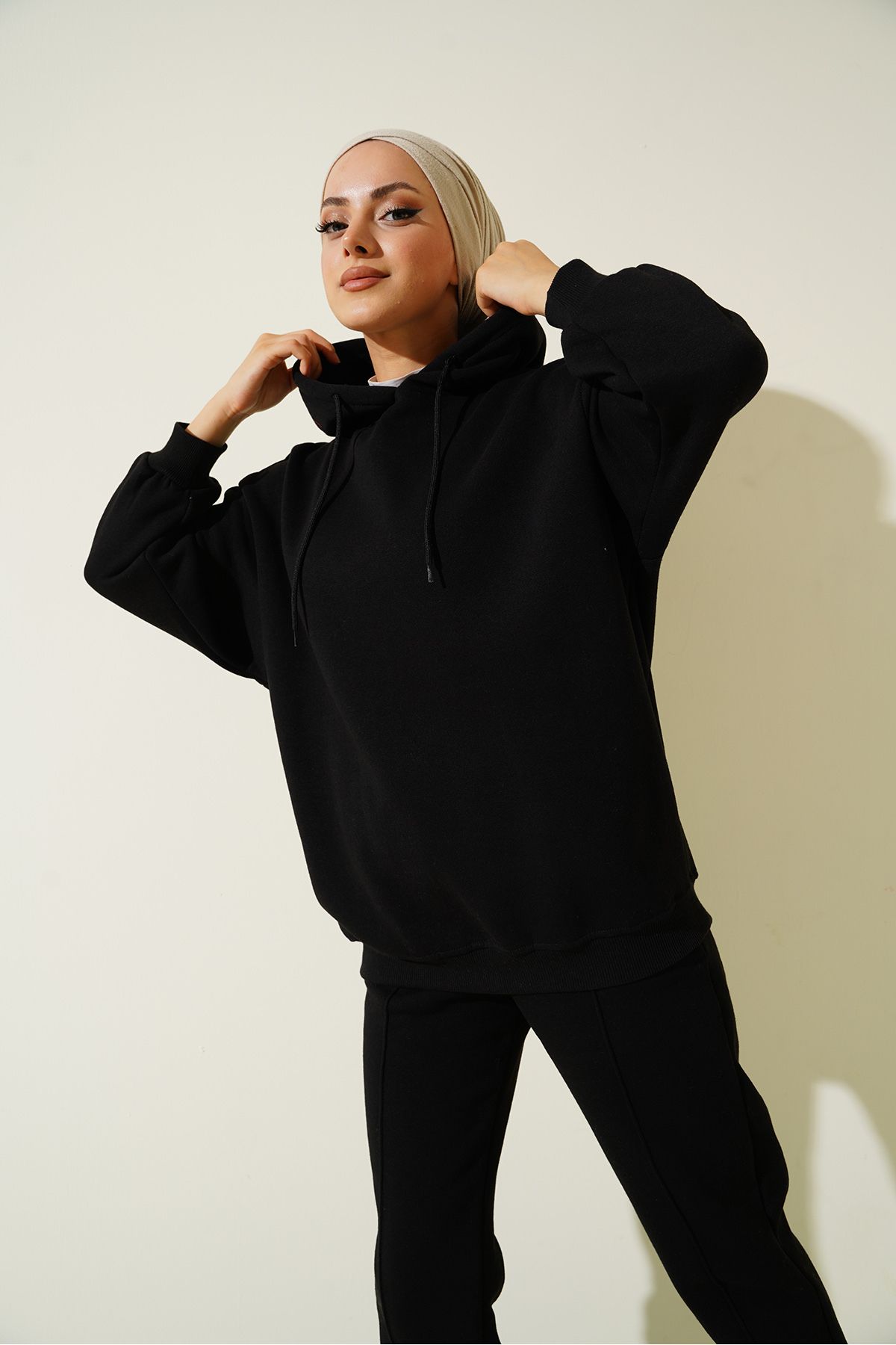Bigdart-55434 Σετ φόρμας Oversize - Μαύρο 8