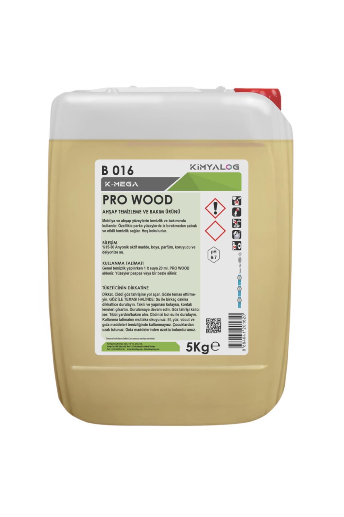 Kimyalog K-Mega Pro Wood Ahşap Temizleme ve Bakım Ürünü 5 Lt