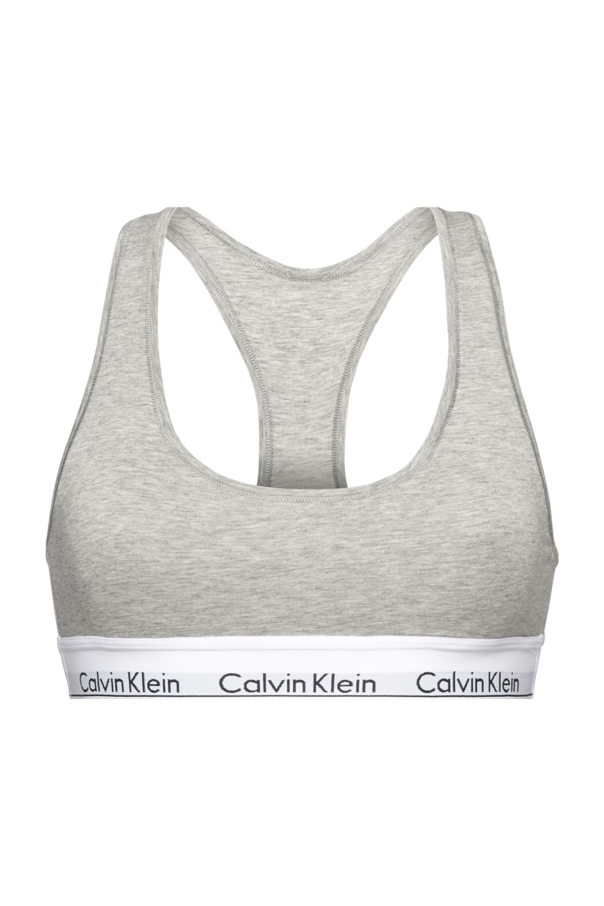 Grey calvin klein sports bra cheap