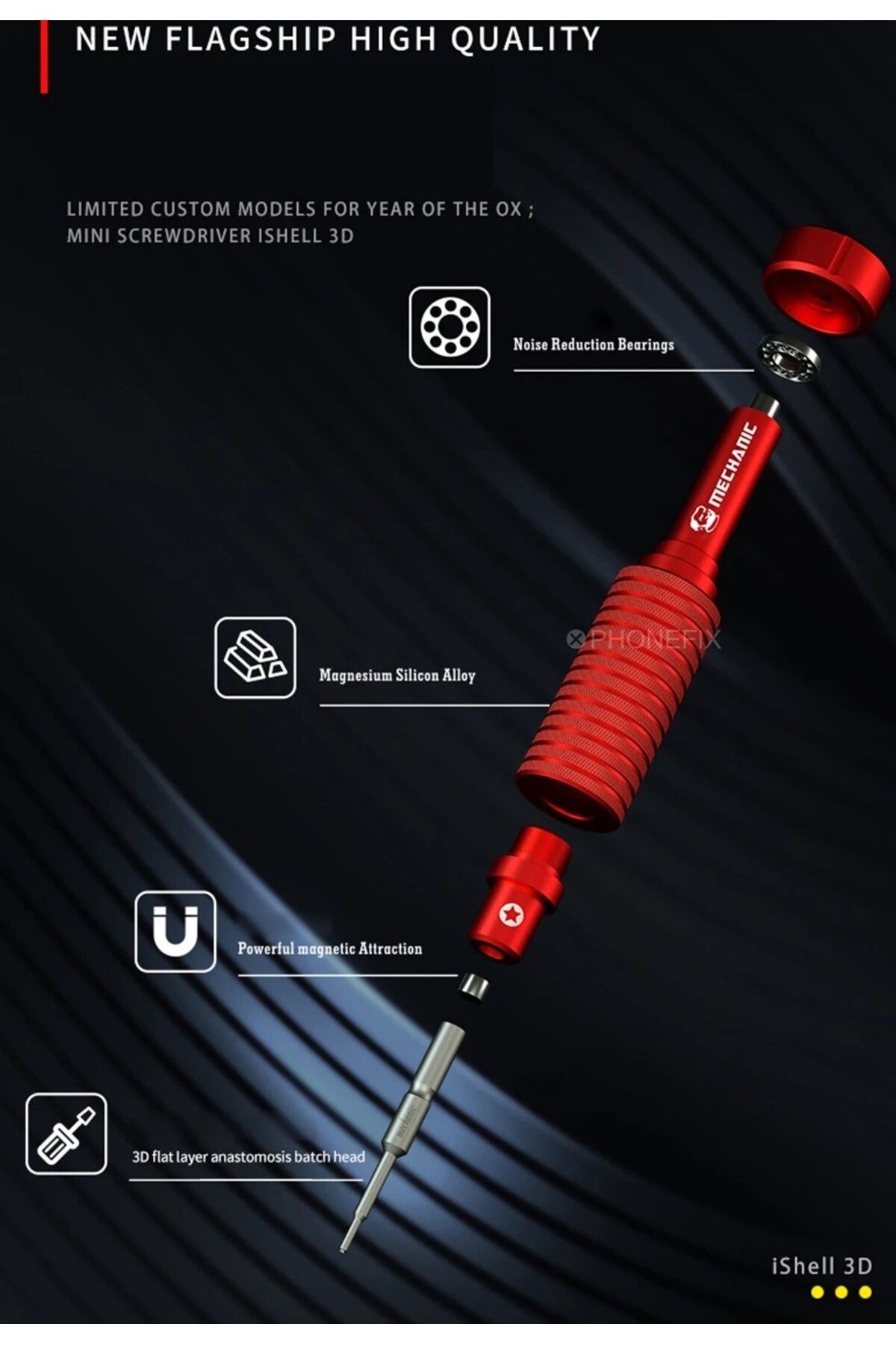 UralTeknikSet-Screwdriver Mini Ishell 3D Max 6 in 1 S2 Set - Mechanic Mortar 2