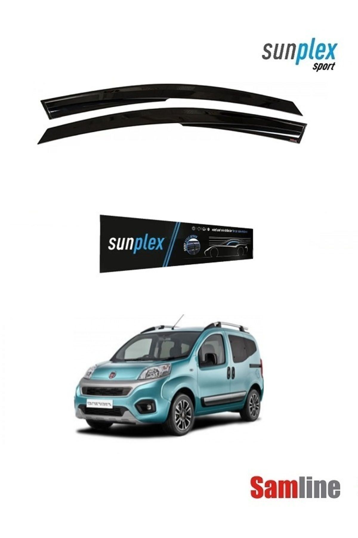 SUNPLEX Fiat Fiorino Combi 2024 Modeller için Cam Rüzgarlığı Takımı 2 ...
