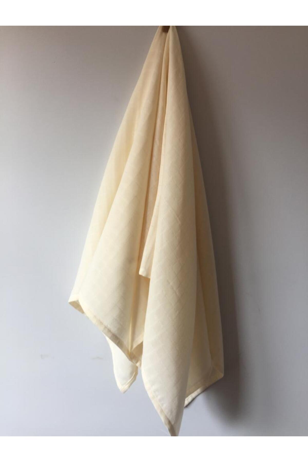 runbaby 100x120cm Oeko-tex Sertifikalı Bebek Müslin Örtü (EKRU) fotoğrafı 4 (önizleme)