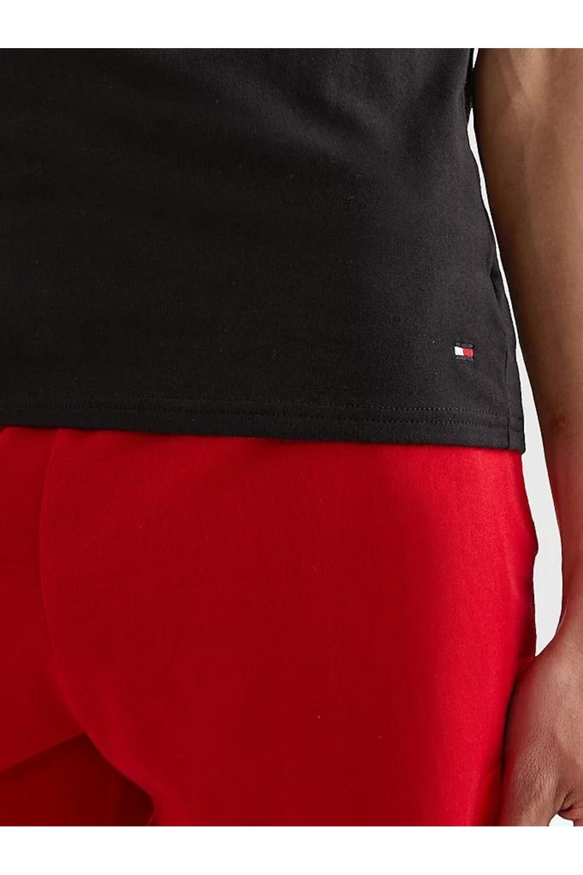 تی شرت قرمز مردانه کشش Cn سه راهی Ss 3pack Tommy Hilfiger