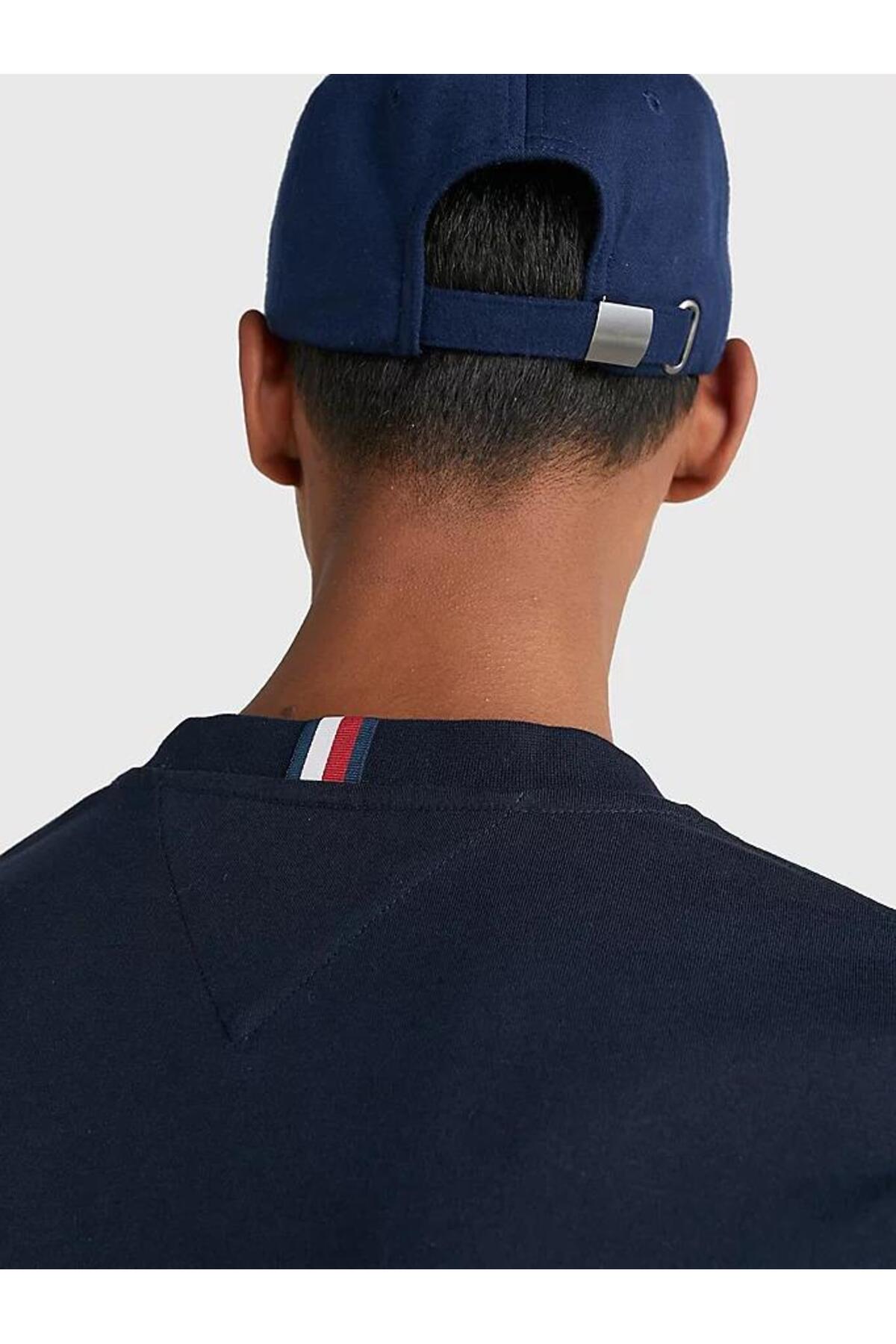 تیشرت مردانه آبی تامی هیلفیگر | MW0MW30055DW5 اورجینال - تصویر 5