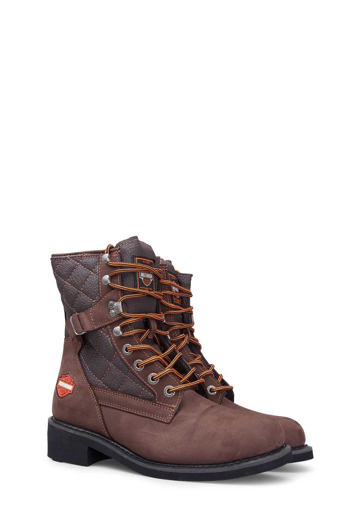 بوت مردانه قهوه ای هارلی دیویدسونHarley Davidson | 025M100031 اورجینال - تصویر 3