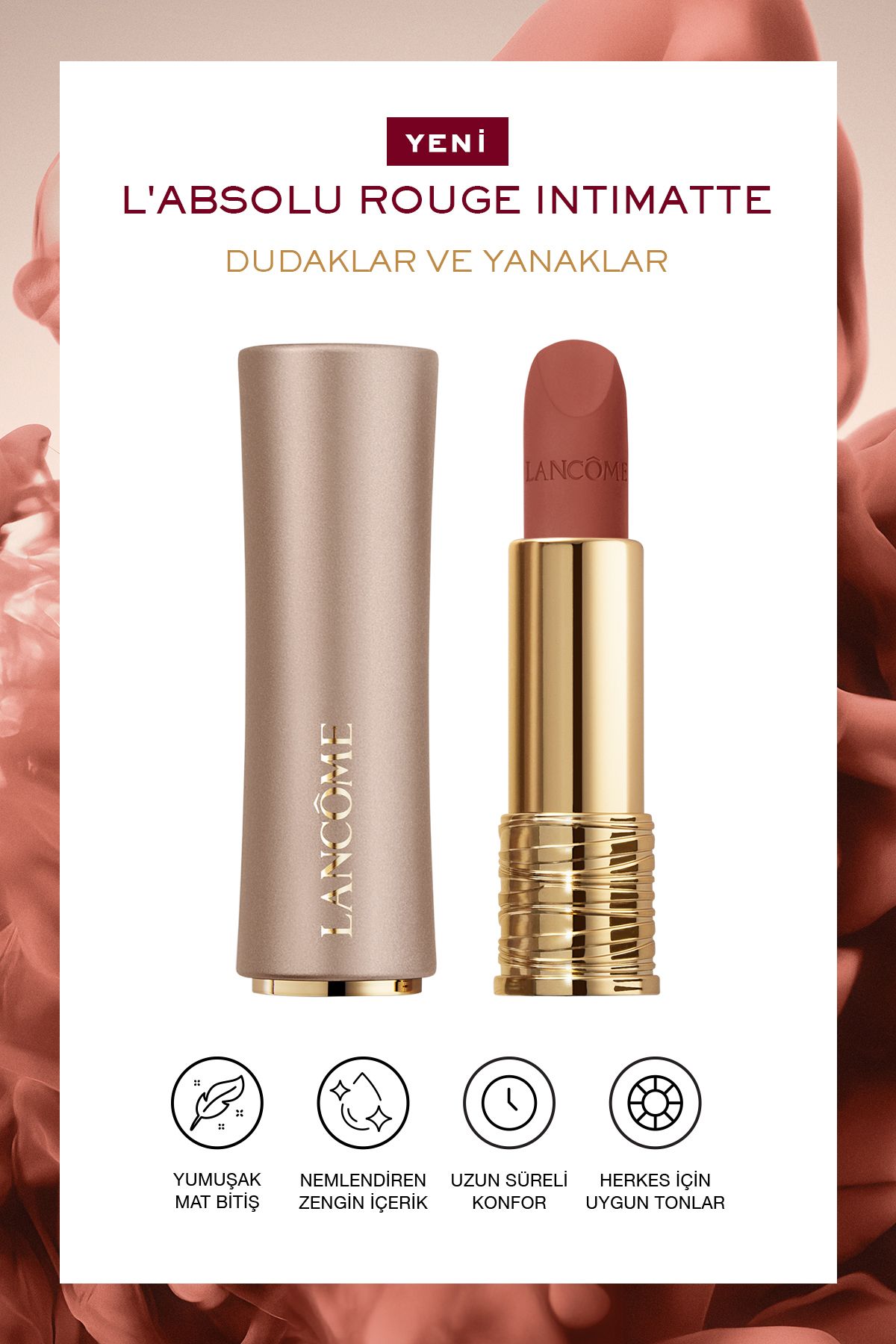 Губная помада Lancome L'Absolu Rouge Intmatte Ultra Matte 273 — French Nude 3614274132076 TYCEYAVB4N170919252089481