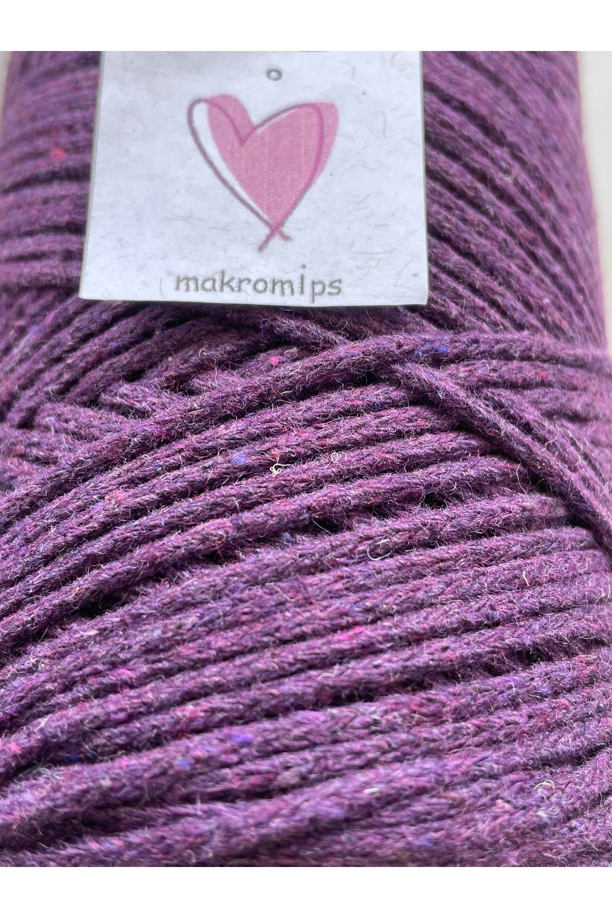 Makromİps-MACROME STRING (250gr-185m-2mm) PREMIUM COTTON COTTON ROUND HOBBY BAG STRING STRING 2