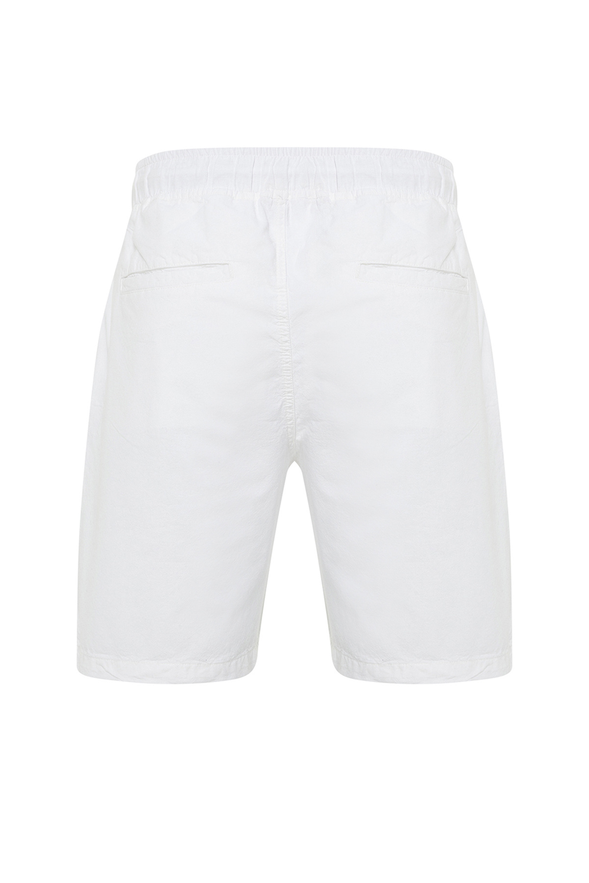 Trendyol Collection-Λευκό, χαλαρό βαμβακερό σορτς με κορδόνια TMNSS23SR00056 9