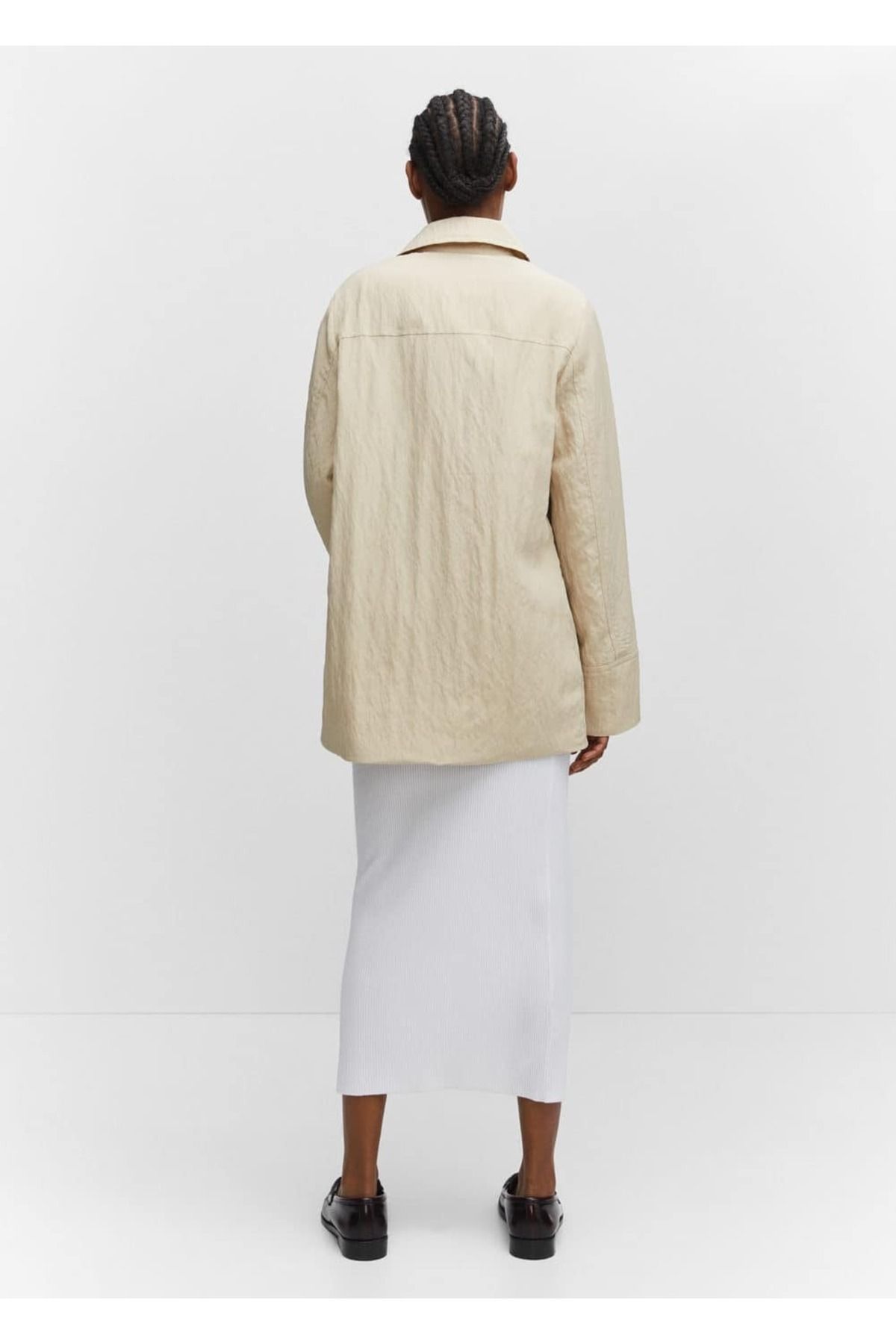 MANGO Woman-Draped Jacket with Pockets 4