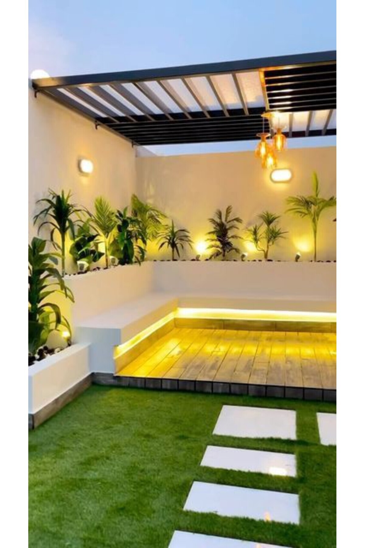 20 Watt Beyaz Işık Ledli Nemli Alan, Dış Mekan, Bahçe, Banyo, Teras, Balkon, Kamelya, Veranda Apliği 5