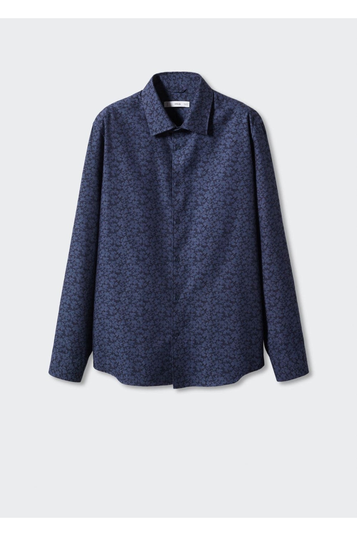 پیراهن مردانه آبی سرمه ای منگوMANGO Man | 57085950 اورجینال - تصویر 3