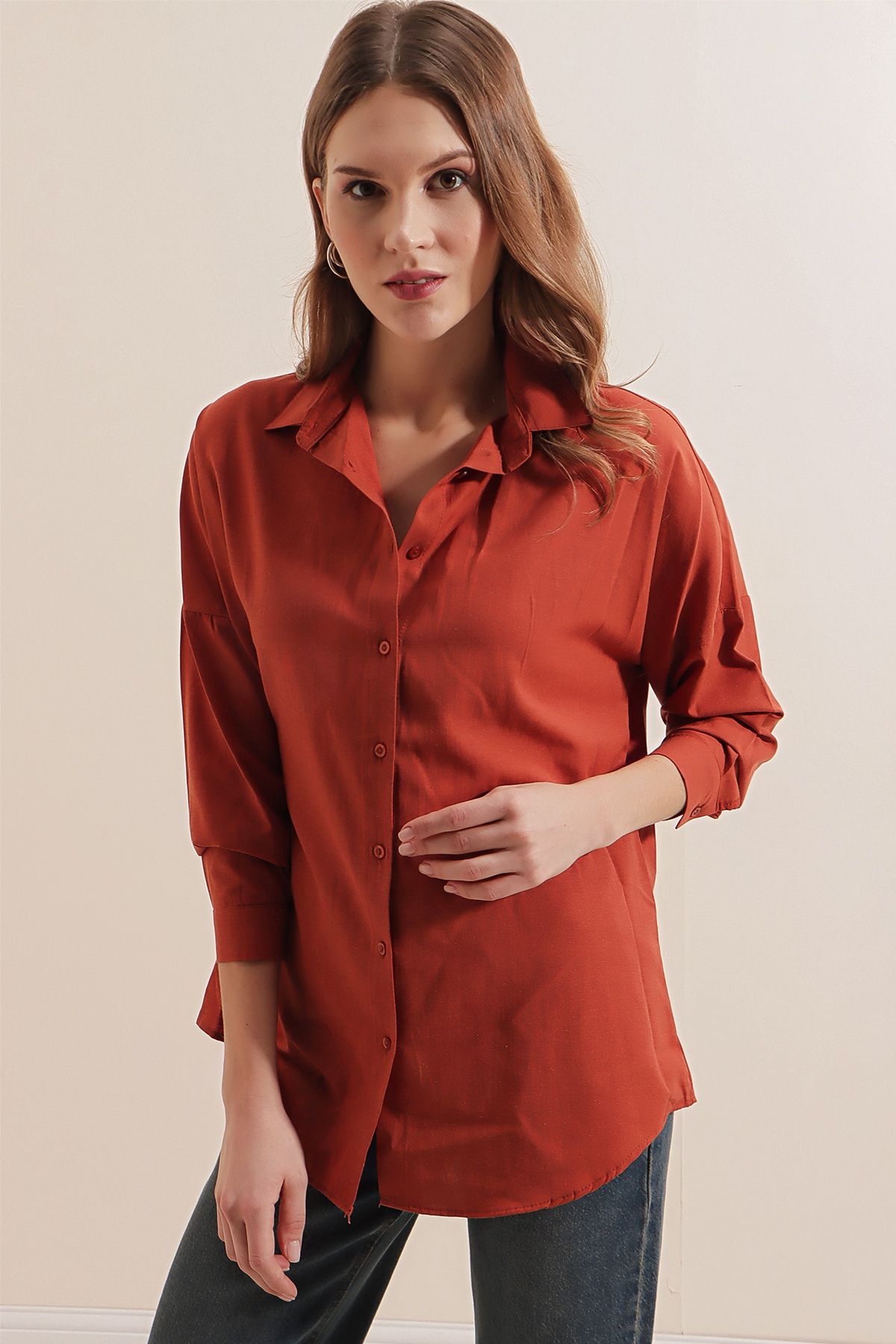 Bigdart-3900 Długa koszula basic typu oversize – płytka 5
