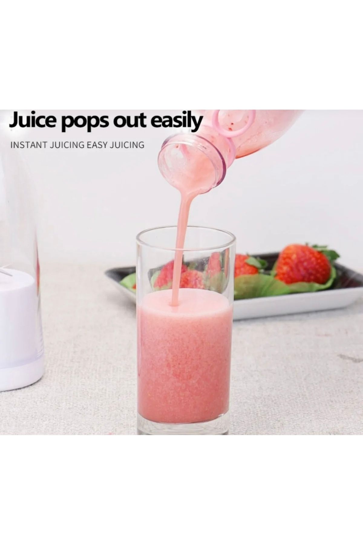 teknotrust-50 Hz / 60 Hz Portable 350 ml Blender Mini Fruit Mixer with Milkshakes Function Blander Smothie 2 3