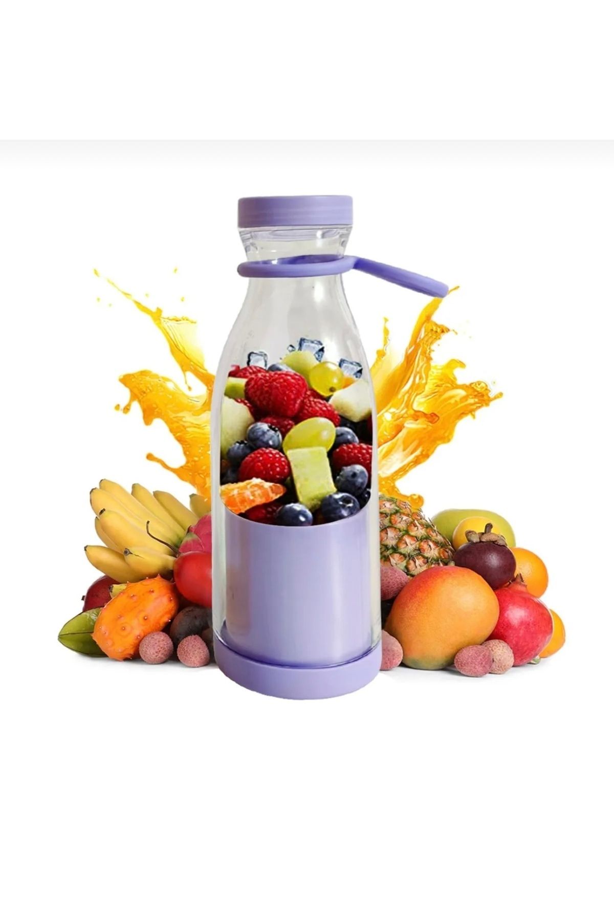 teknotrust-50 Hz / 60 Hz Portable 350 ml Blender Mini Fruit Mixer with Milkshakes Function Blander Smothie 2 2
