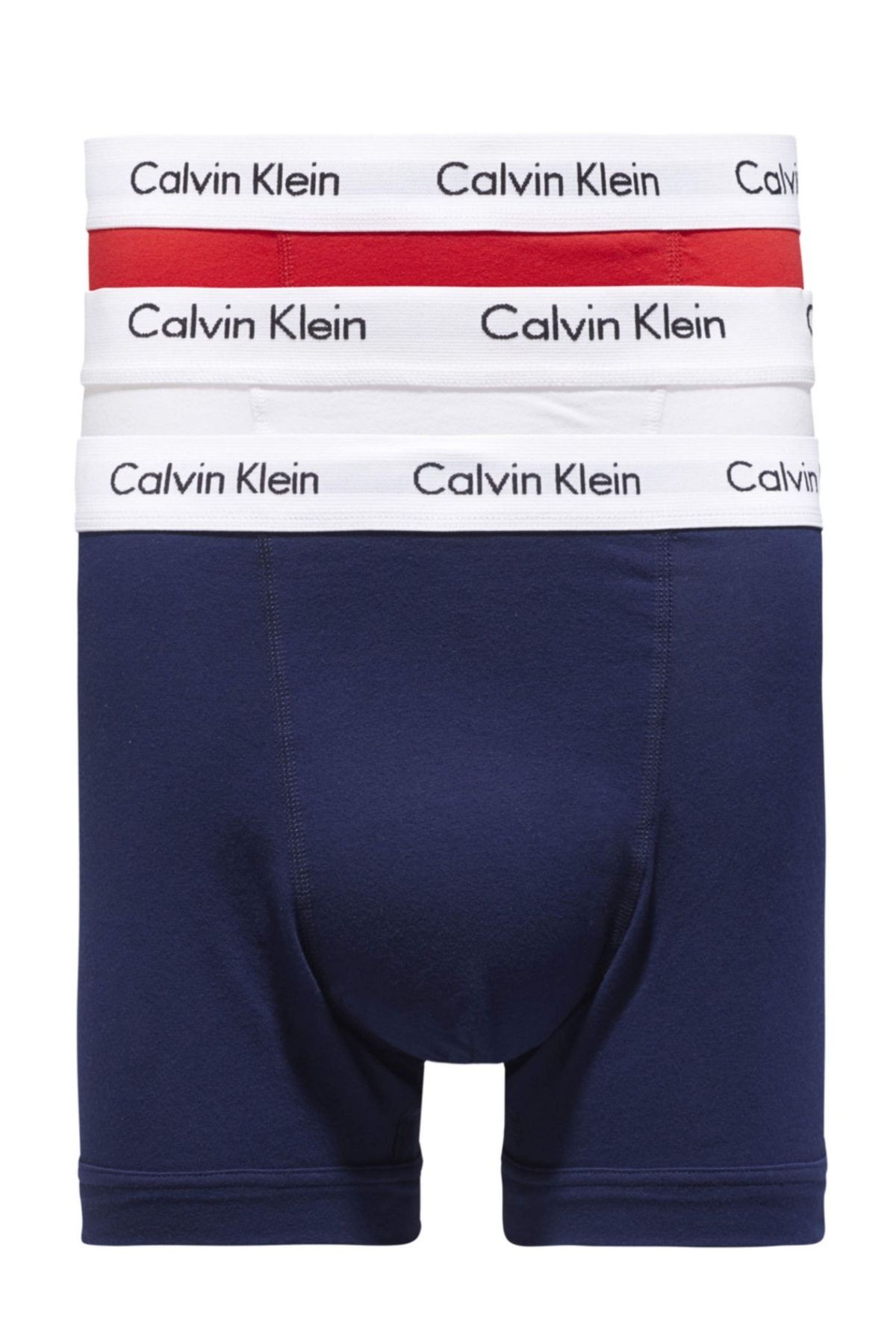 Calvin Klein Men s White dark blue red Boxer U2662g 03 Trendyol