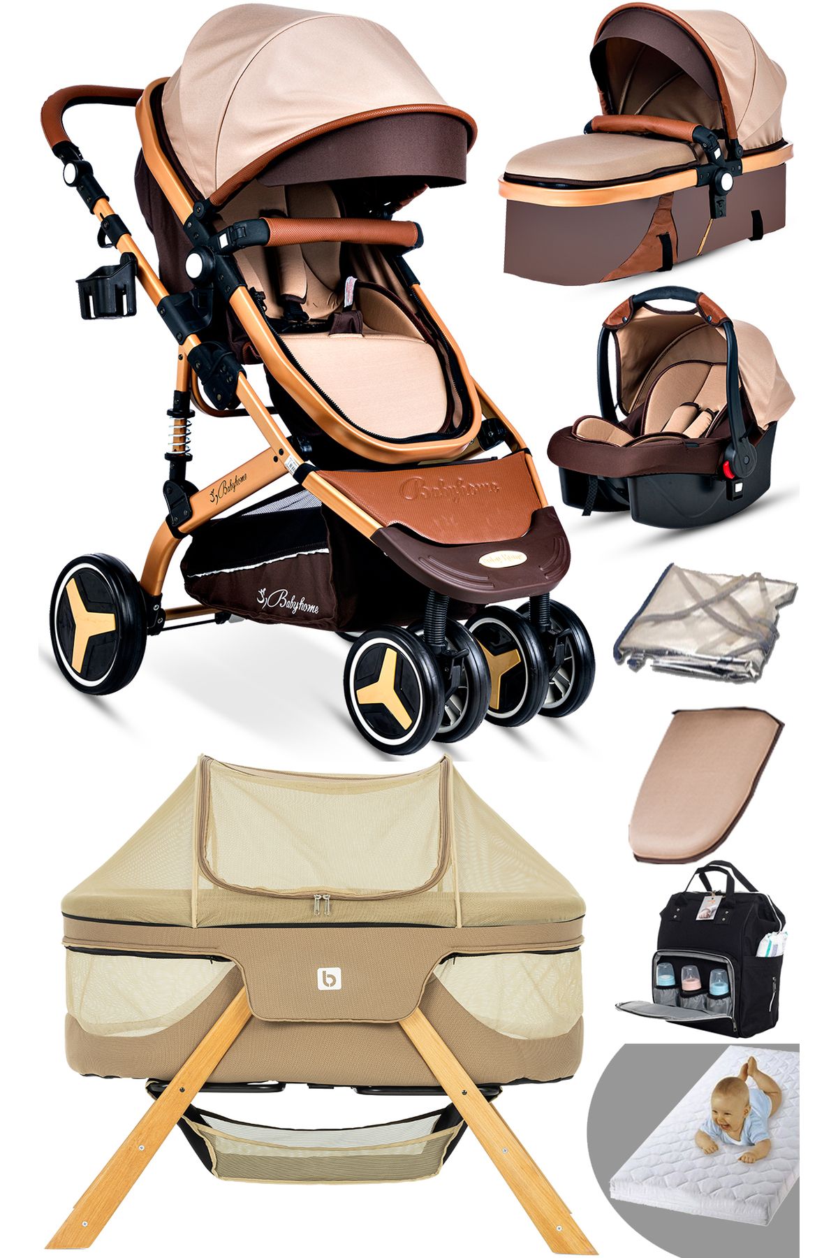 Baby Home 945 Travel System Детская коляска Angel Anne So Колыбель 000007.000140