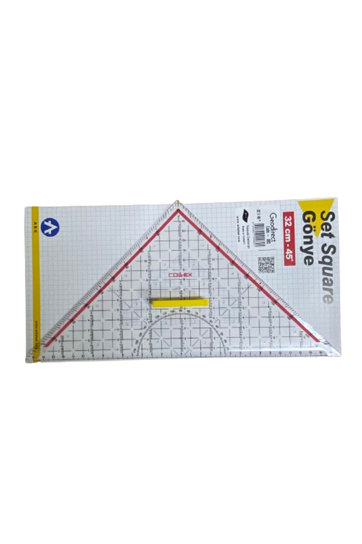 EleganTShoP-Geoder 32 cm Triangle Ruler - Multifunctional 082 3